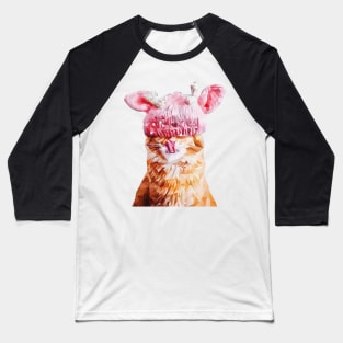 Winter Cat Baseball T-Shirt
